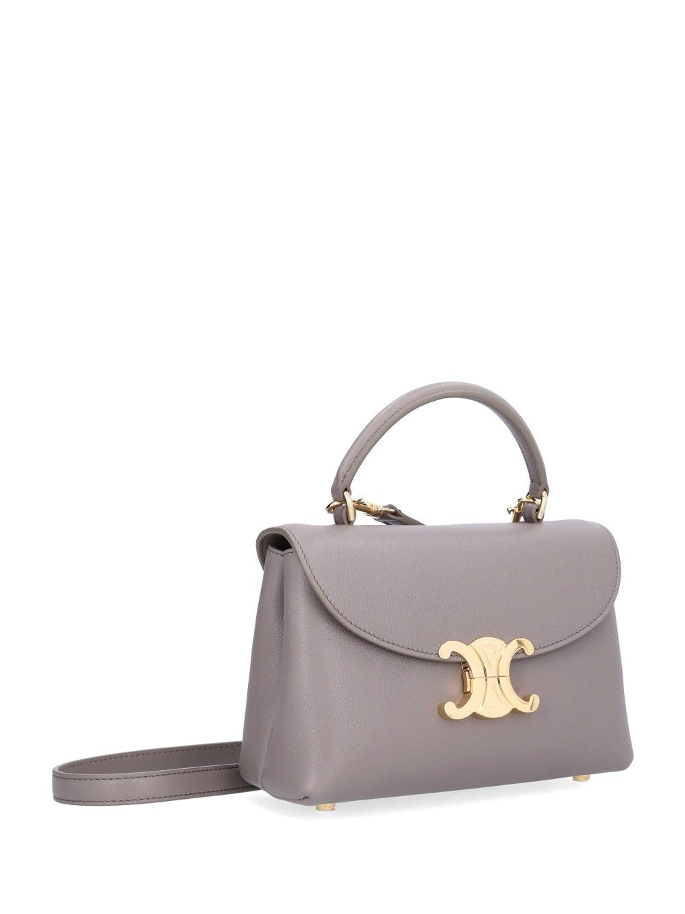 Celine Women Nino Teen Bag In Garnet Leather