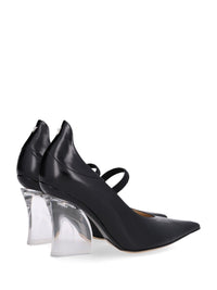 Fendi Fendi Women Leather Pumps With Transparent Heel