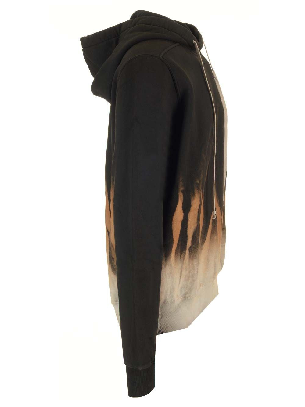 Rick Owens Drkshdw Men Cotton Hoodie Sun Flame