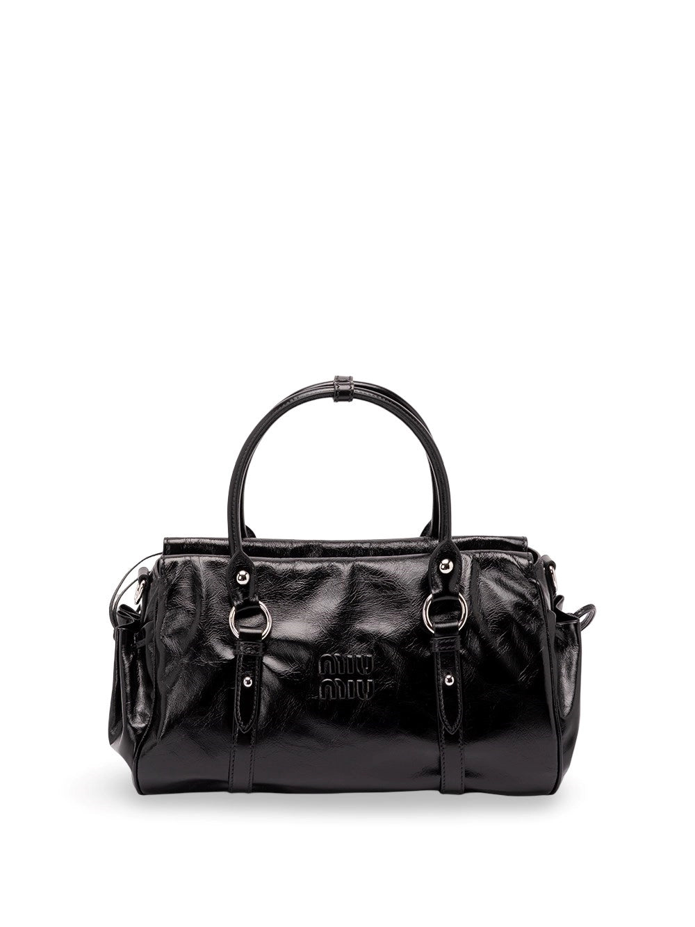 Miu Miu Women Shiny Leather Handbag