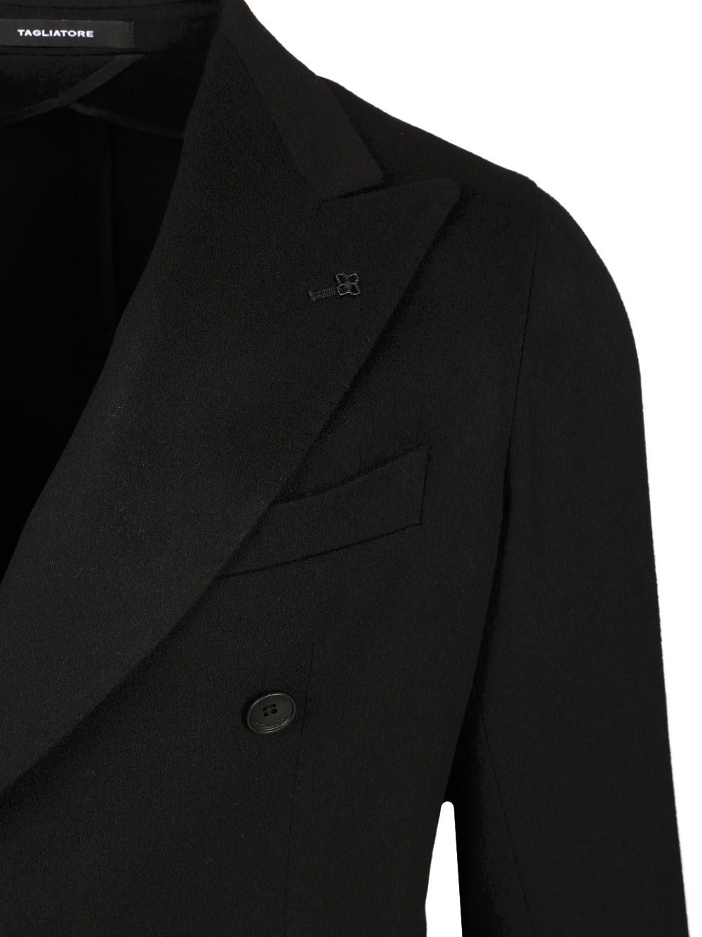 Tagliatore Men Double-Breasted Wool And Cashmere Blazer