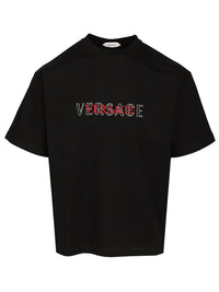 Versace Men T-Shirt With Embroidered Logo