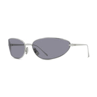 Loewe Loewe Sunglasses Geometric Full Rim, Shiny Silver Frame and Grey Lens LW40164U16A