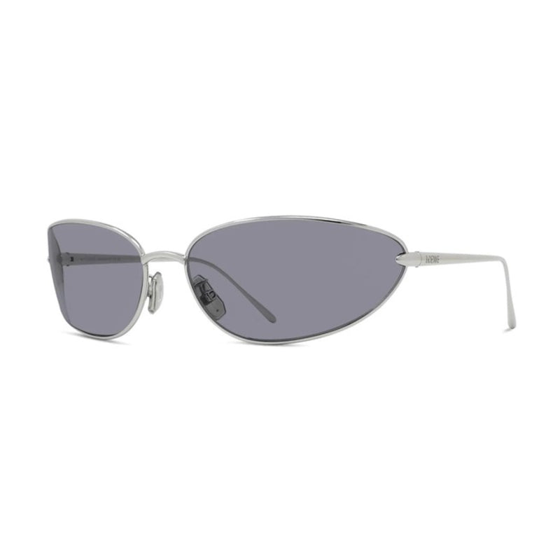 Loewe Loewe Sunglasses Geometric Full Rim, Shiny Silver Frame and Grey Lens LW40164U16A