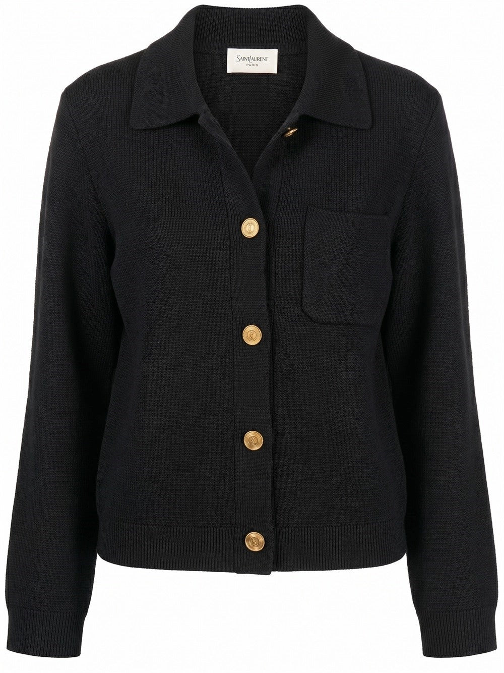Saint laurent Saint Laurent Women Polo Cardigan In Wool