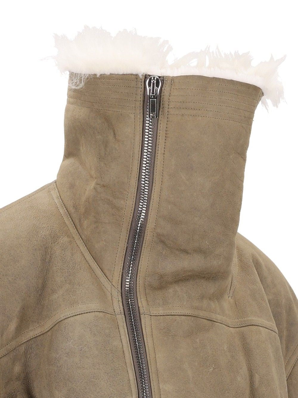 Rick Owens Women Tower Suede Jacket