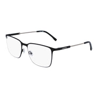 Lacoste Eyeglasses Rectangle Full Rim, Matte Black Frame and Clear Demo Lens Lens L2287N002