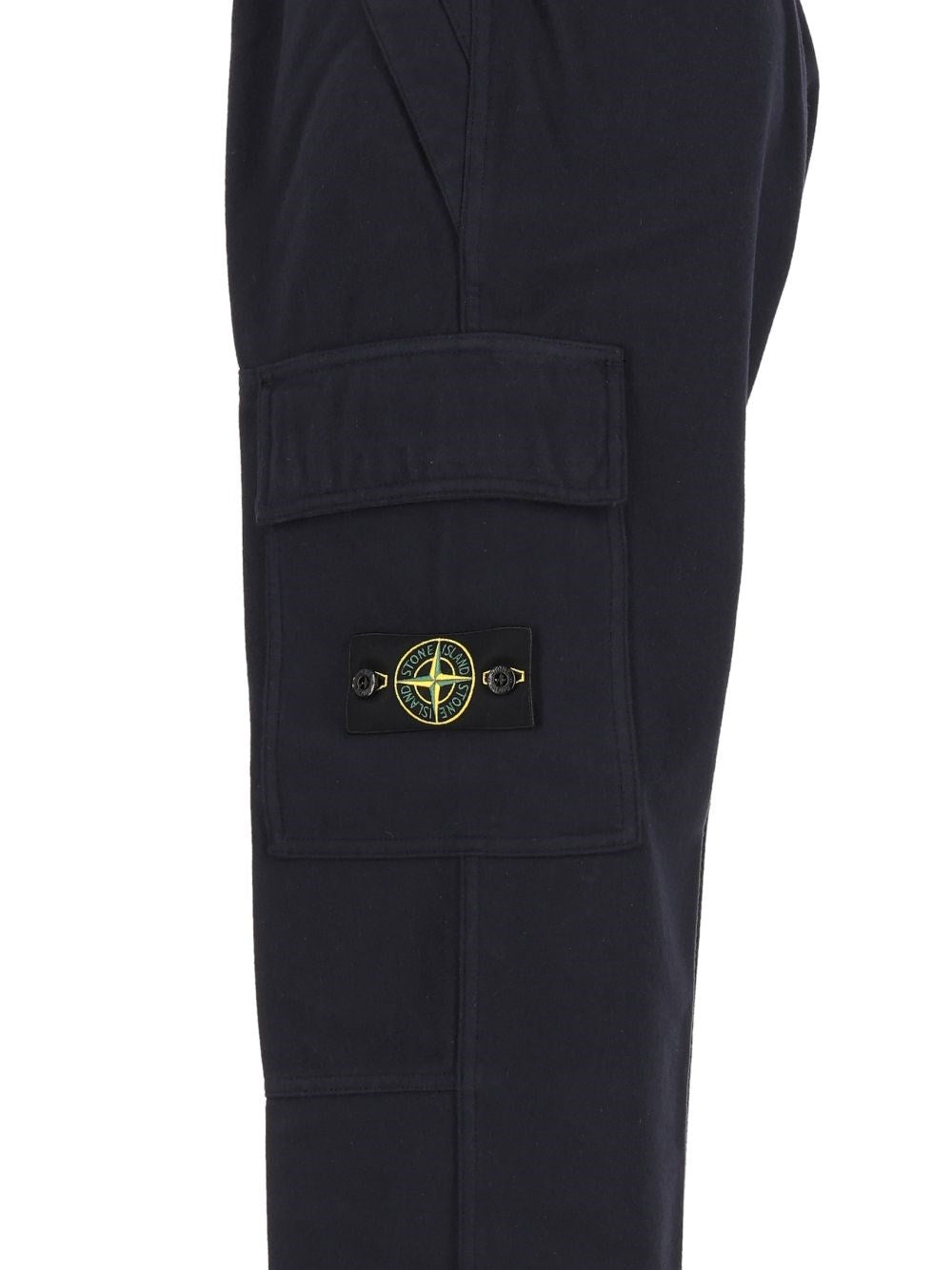 Stone Island Men Wool And Nylon Flannel Jogger Trousers
