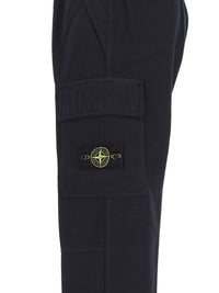 Stone Island Men Wool And Nylon Flannel Jogger Trousers