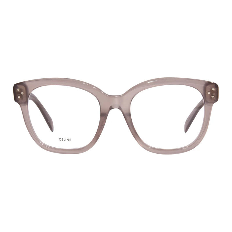 Celine Eyeglasses Square Full Rim, Transparent Teal Frame and Clear Demo Lens Lens CL50086I093