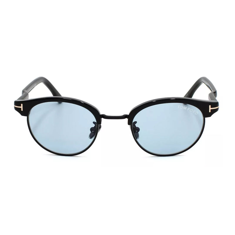 Tom Ford Tom Ford Sunglasses Browline Full Rim, Shiny Black Frame and Smoke Lens FT1120-D01A