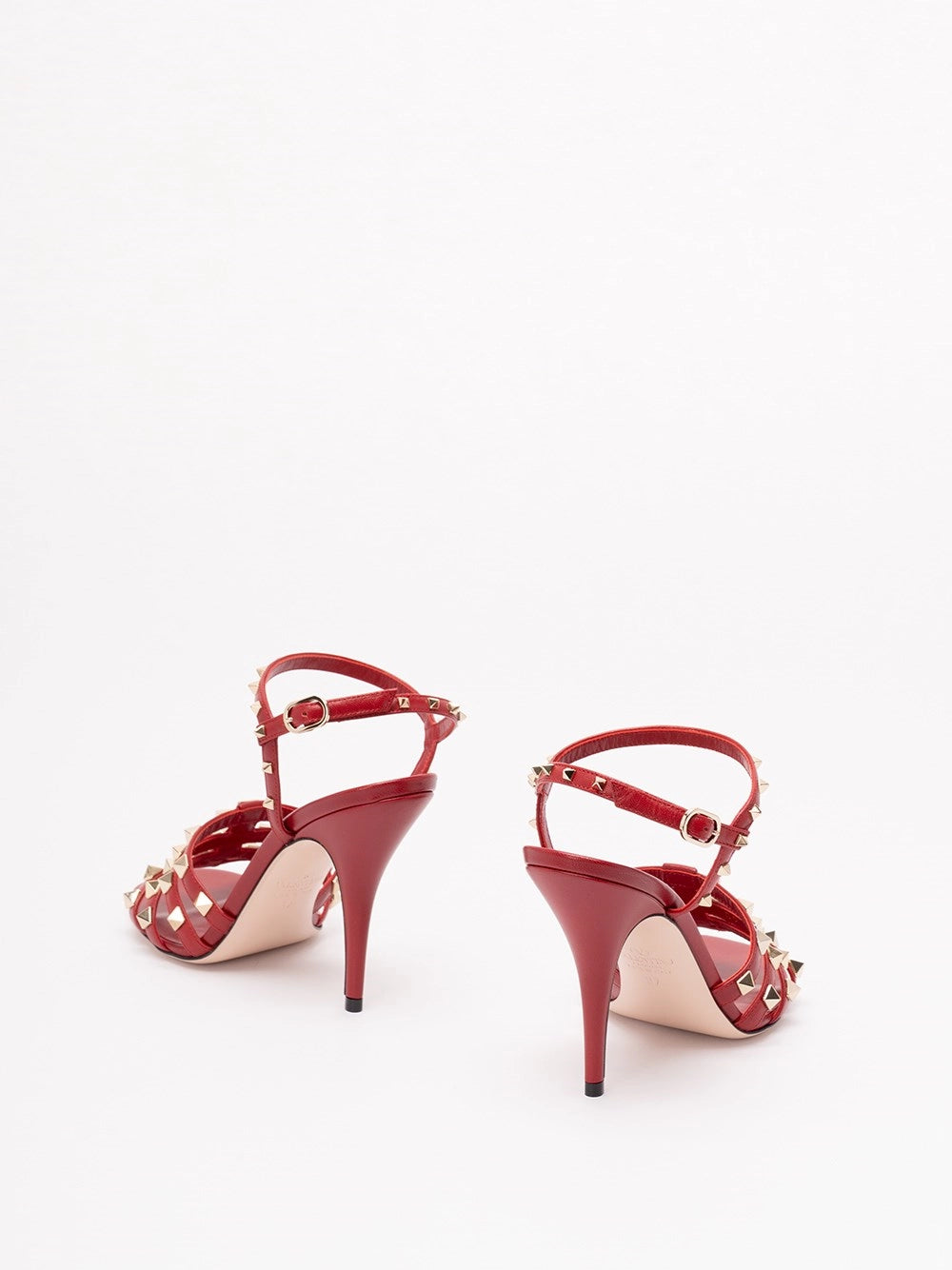 Valentino Garavani Women Rockstud Kidskin Sandal 100Mm