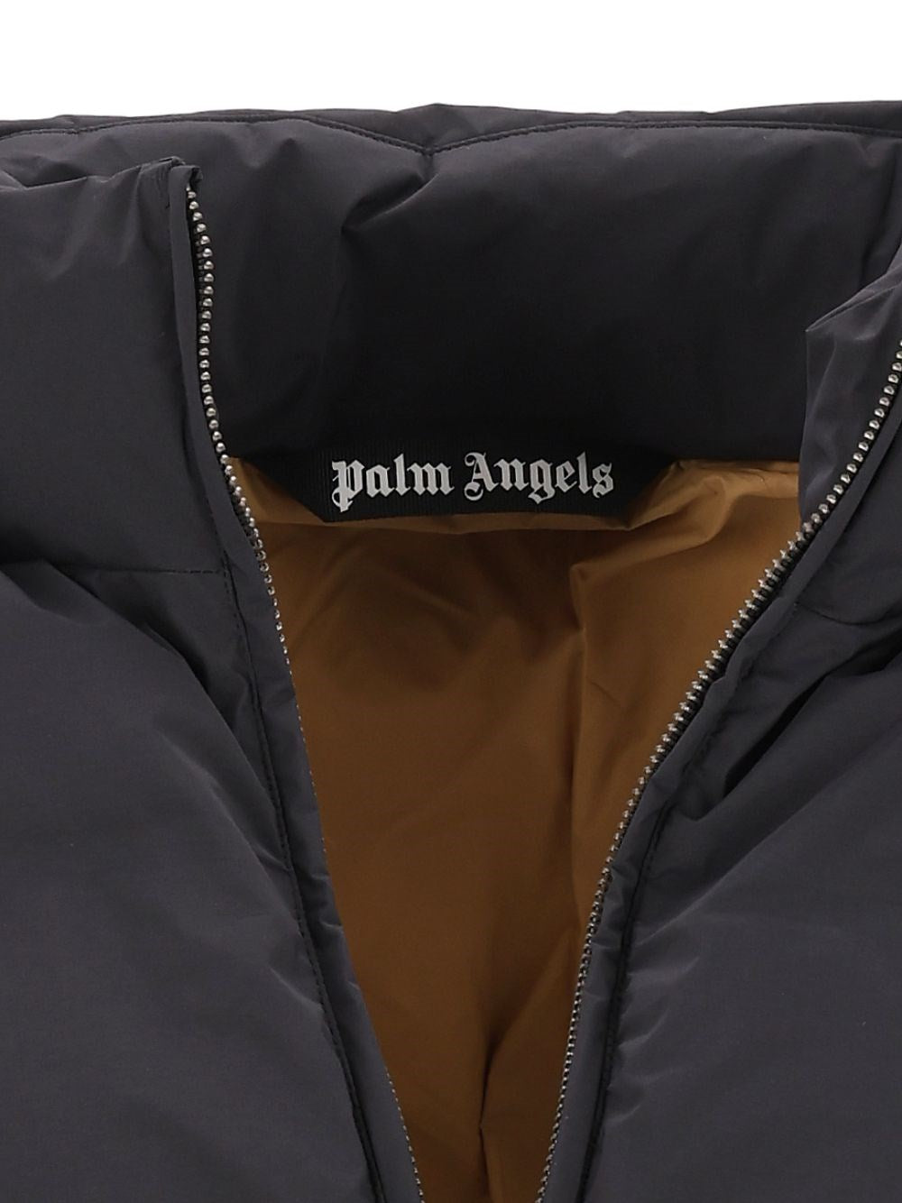 Palm Angels Men Track Padded Jacket With Contrast Stripes