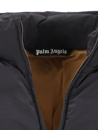 Palm Angels Men Track Padded Jacket With Contrast Stripes