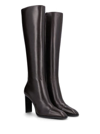 Saint Laurent Women Venetia Boots In Smooth Leather