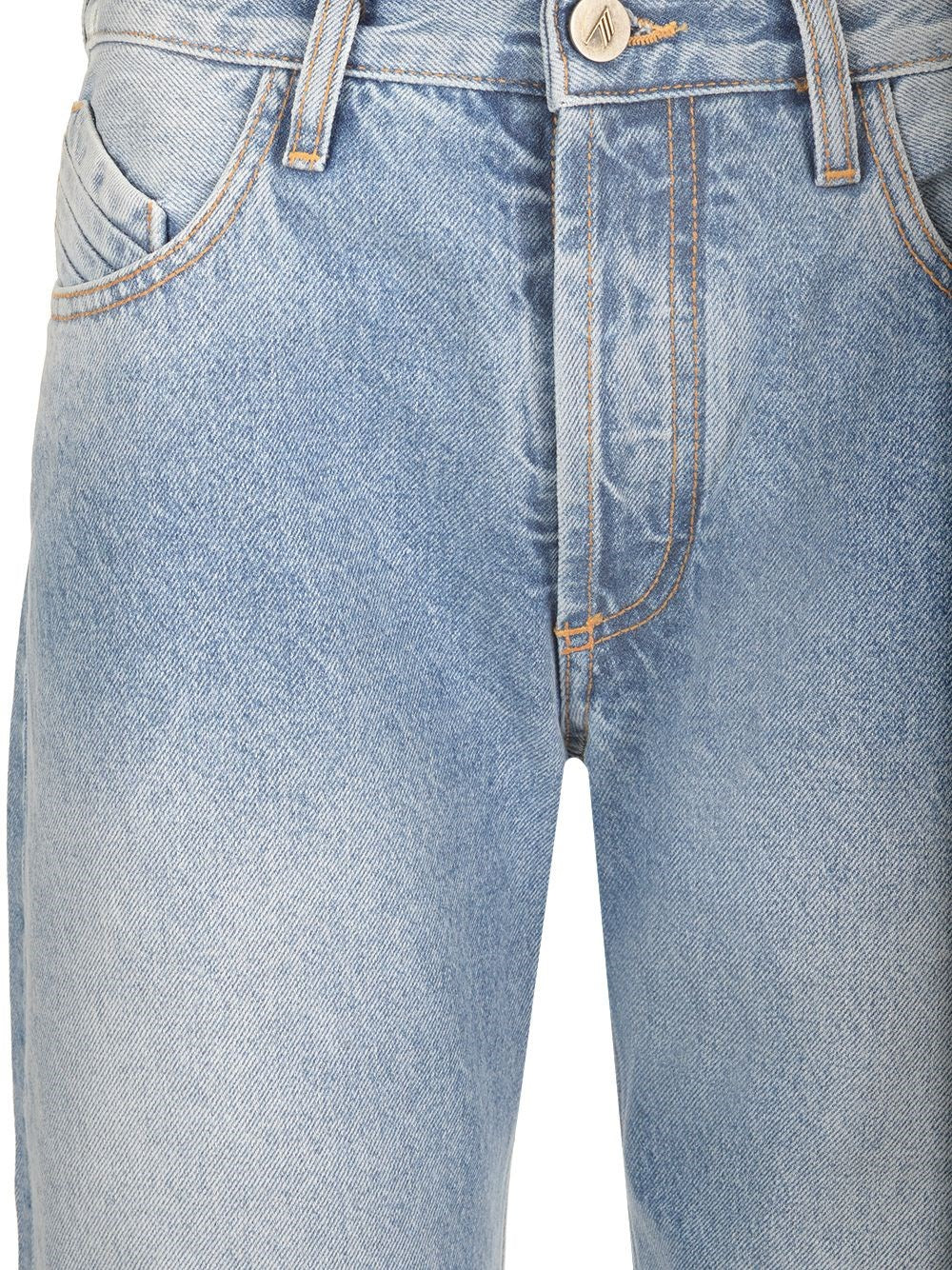 The Attico Women Coated Jeans