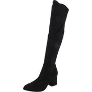 Okun Womens Faux Suede Dressy Thigh-High Boots