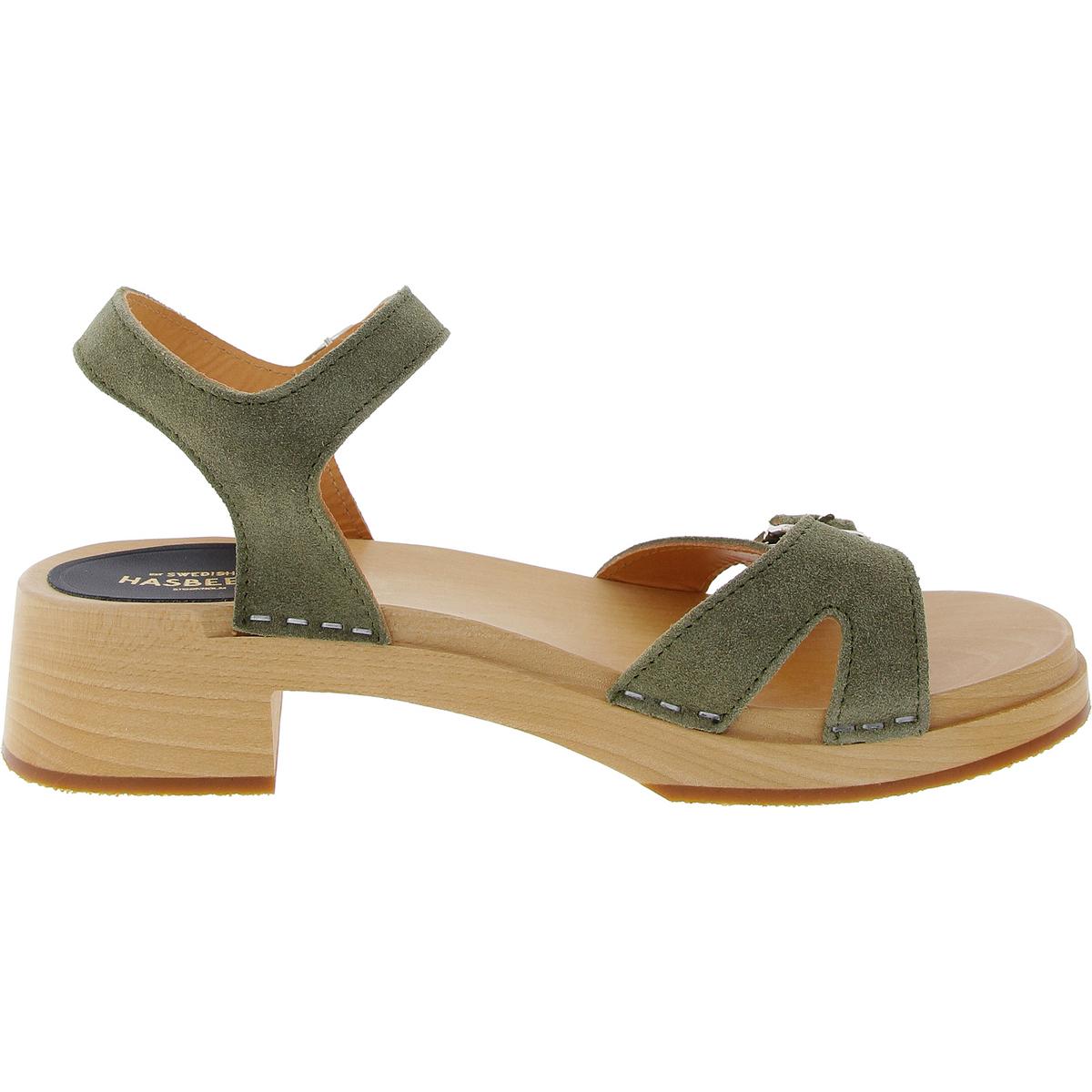 Womens Buckle Leather Ankle Strap