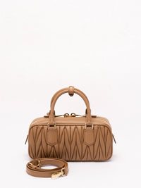 Miu Miu Women `Arcadie` Matelassé Nappa Leather Bag
