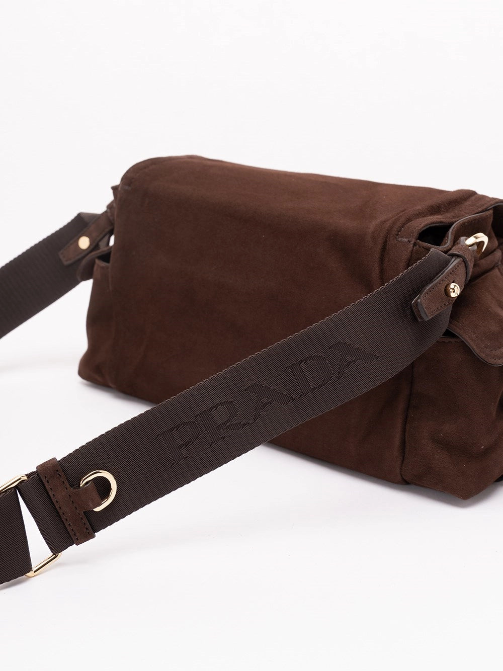 Prada Prada Women Prada Explore Medium Suede Bag