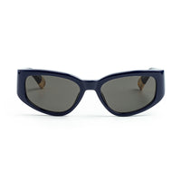 Jacquemus Sunglasses Cat Eye Full Rim, Burgundy Frame and Grey Lens JAC/5C3