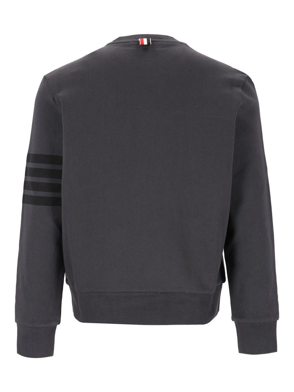 Thom Browne Men 4 Bar Cotton Jersey Sweatshirt