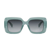 Celine Sunglasses Square Full Rim, Shiny Orange Frame and Brown Gradient Lens CL40263I42F