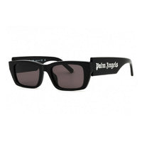 Palm Angels Sunglasses Rectangle Full Rim, Black Frame and Dark Grey Lens PERI002PALM1007