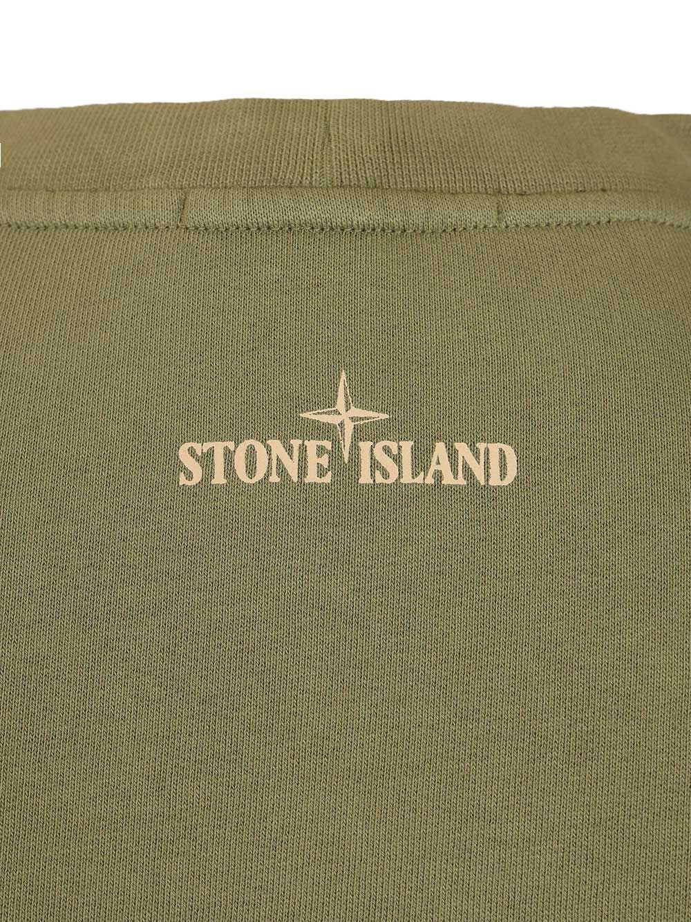 Stone Island Men Organic Cotton Crewneck Sweatshirt