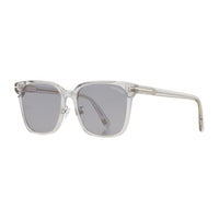 Tom Ford Sunglasses Square Full Rim, Transparent Grey Frame and Smoke Polarized Lens FT0891-K20D