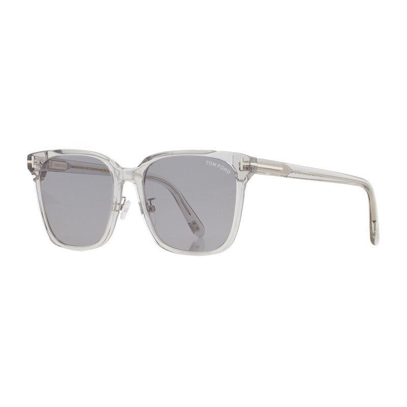 Tom Ford Sunglasses Square Full Rim, Transparent Grey Frame and Smoke Polarized Lens FT0891-K20D