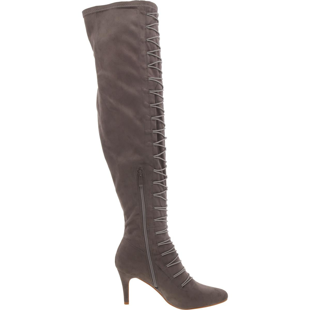 Womens Faux Suede Padded Insole Over-The-Knee Boots