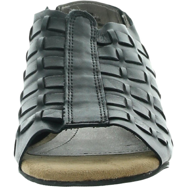 Freeport Womens Leather Slingback Wedge Sandals