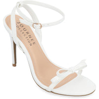Elvina Womens Patent Ankle Strap 9.5 Medium White
