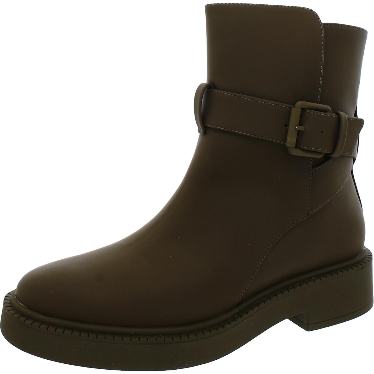 Kaelyn Womens Pull On Waterproof Ankle Boots 6.5 Medium Cypress Leather