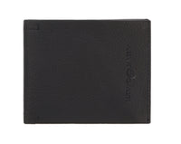 Luciano Barbera CLUB GINO NERO Black Leather Wallet