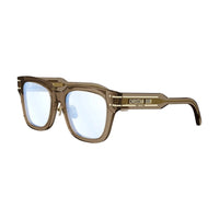 Dior Eyeglasses Square Full Rim, Crystal Beige Frame and Clear Demo Lenses Lens DIORSIGNATUREOS5F55BB