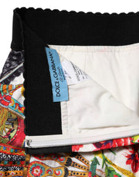 Dolce & Gabbana Multicolor Floral High Waist Hot Pants Women's Shorts