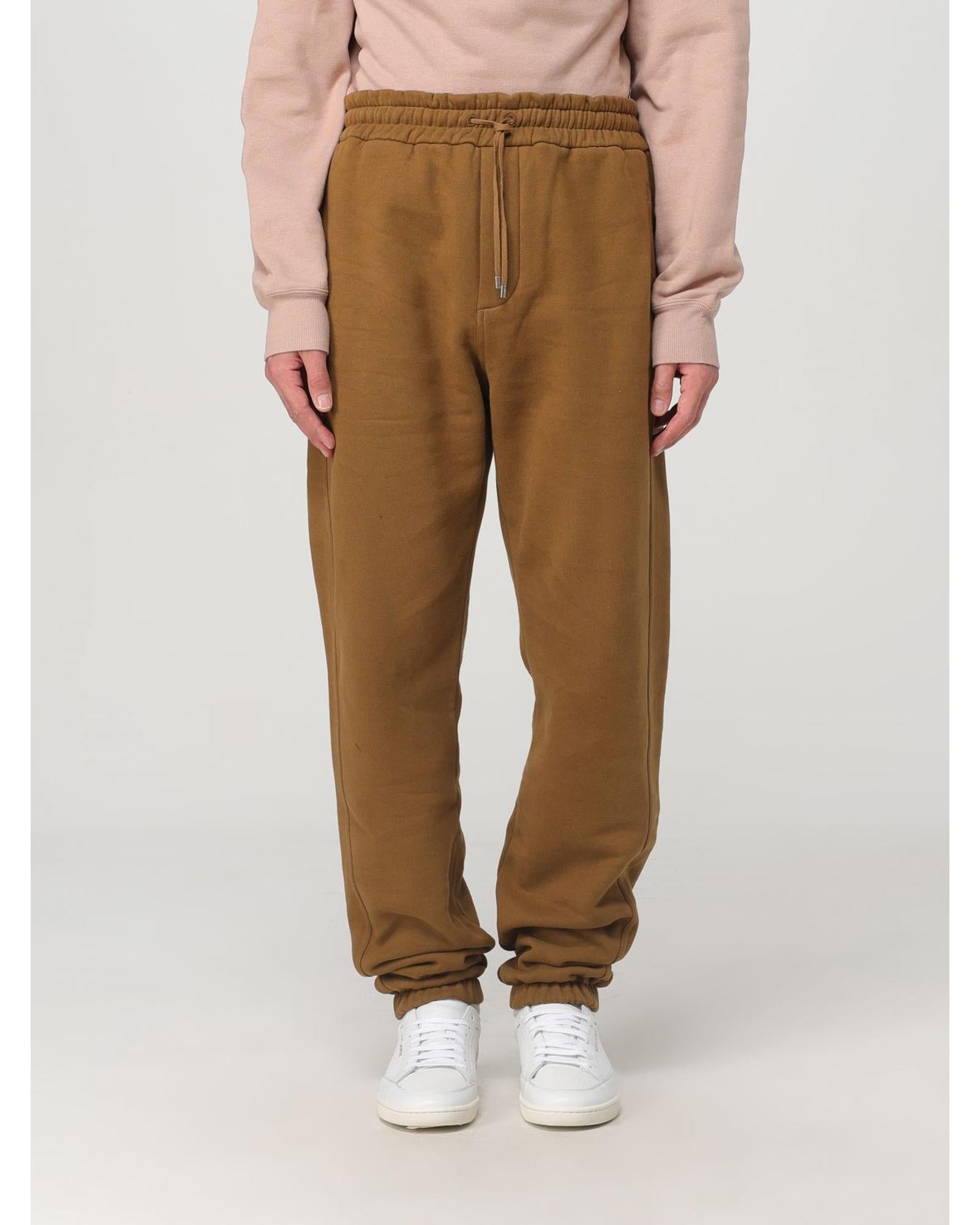 Saint Laurent Relaxed Fit Sweatpants Men Brown Pants