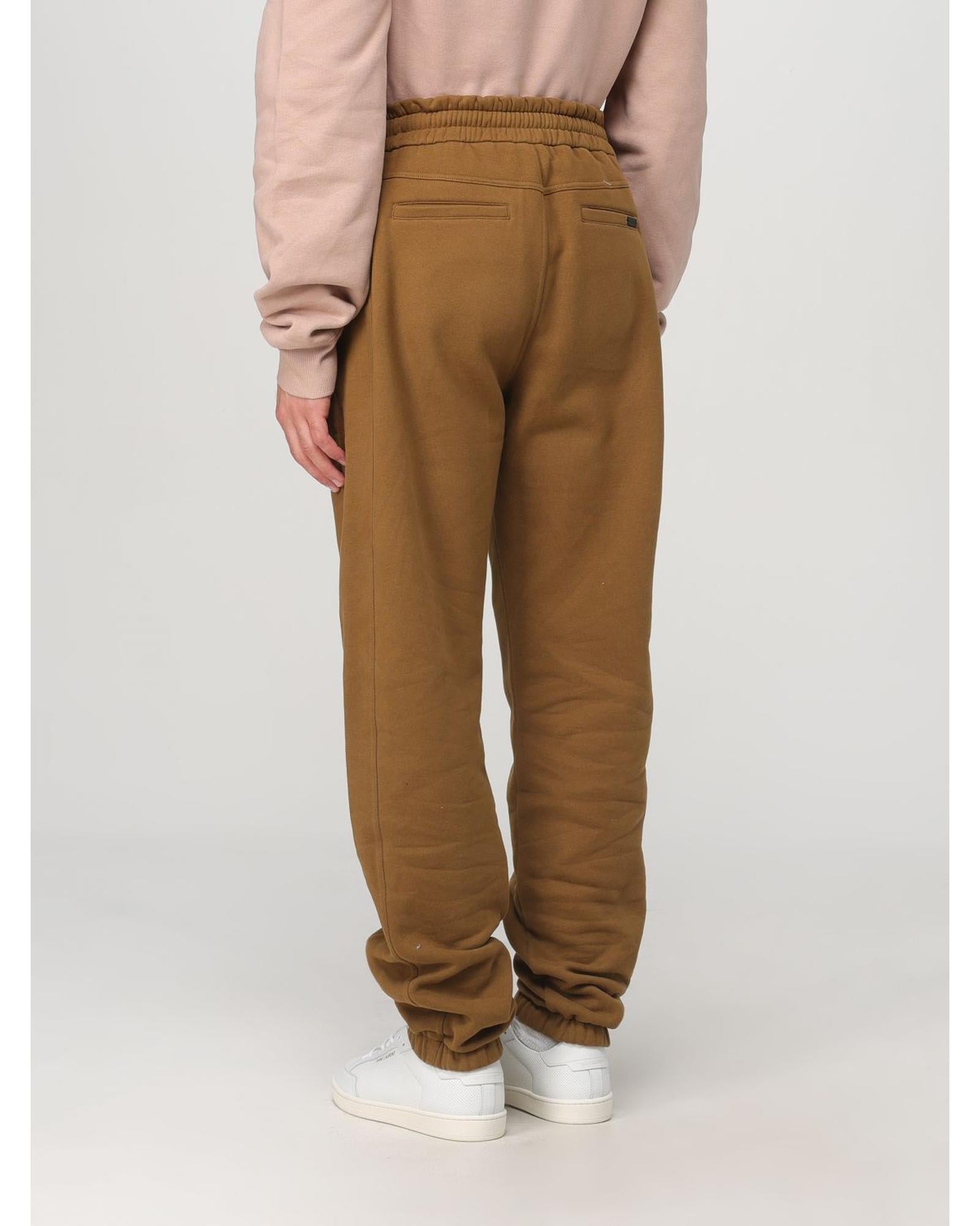 Saint Laurent Relaxed Fit Sweatpants Men Brown Pants