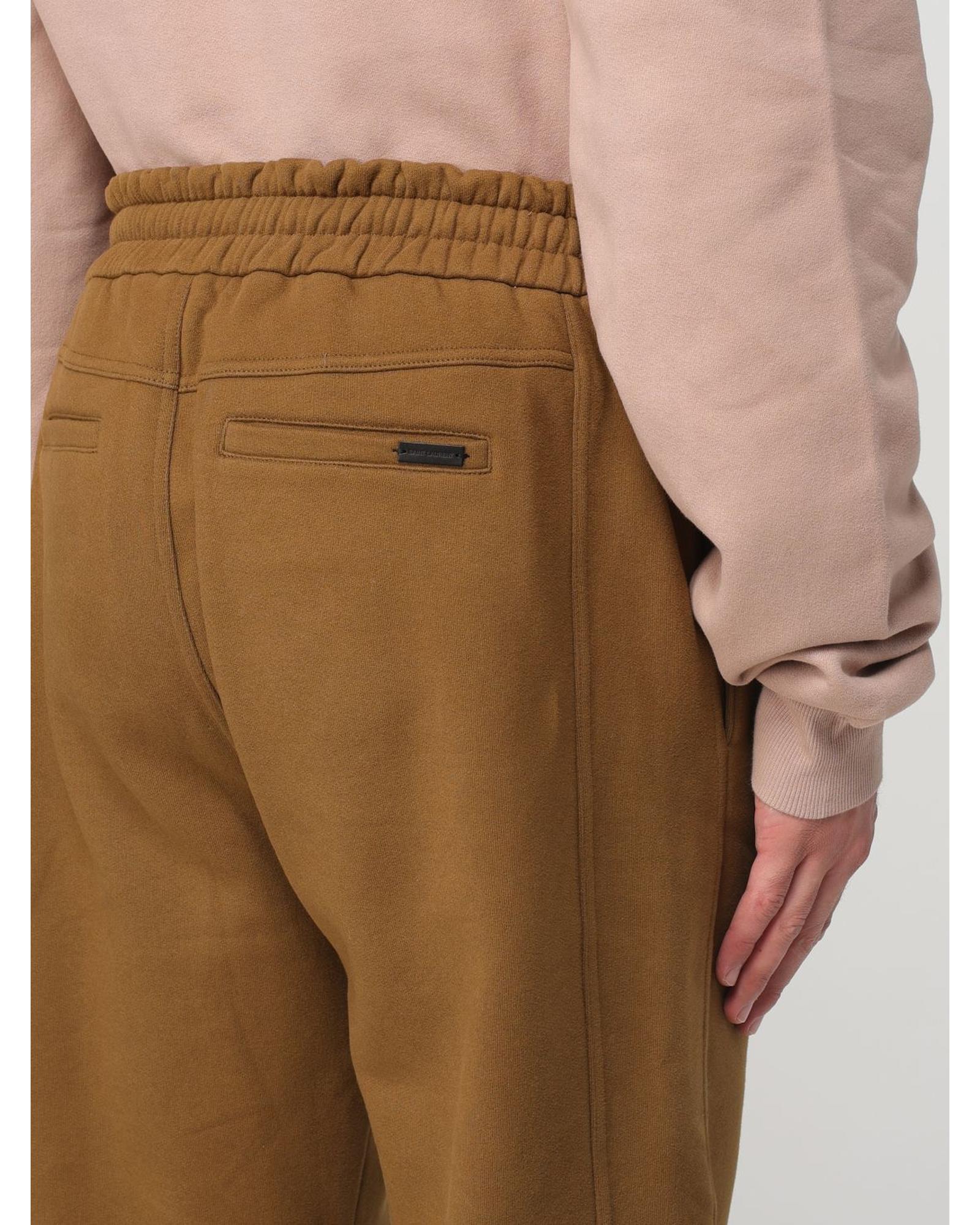 Saint Laurent Relaxed Fit Sweatpants Men Brown Pants
