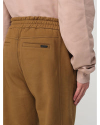 Saint Laurent Relaxed Fit Sweatpants Men Brown Pants