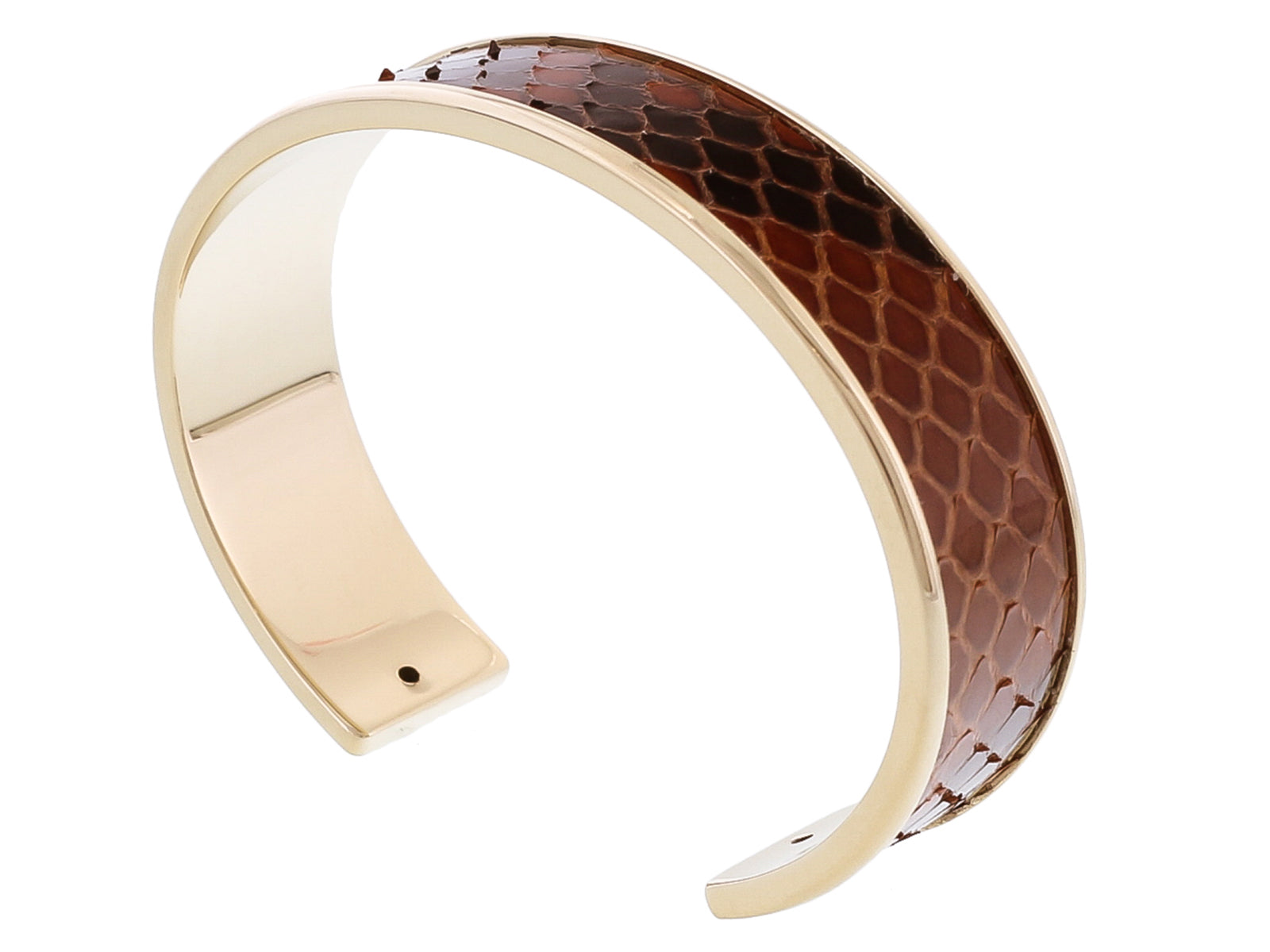 Stamerra MEMAN PITTONE MR Brown Genuine Python Bracelet