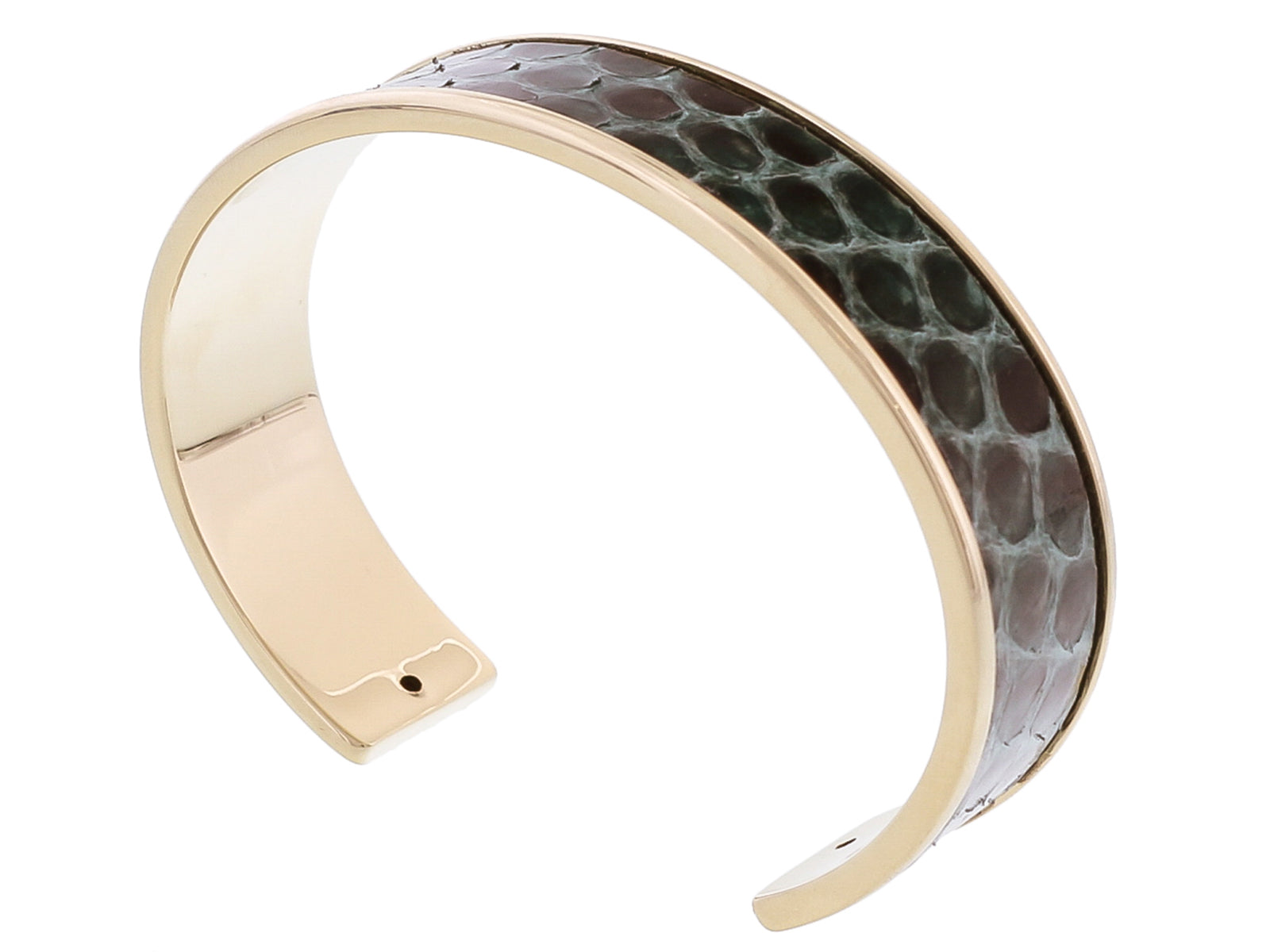 Stamerra MEMAN PITTONE VR Green Genuine Python Bracelet