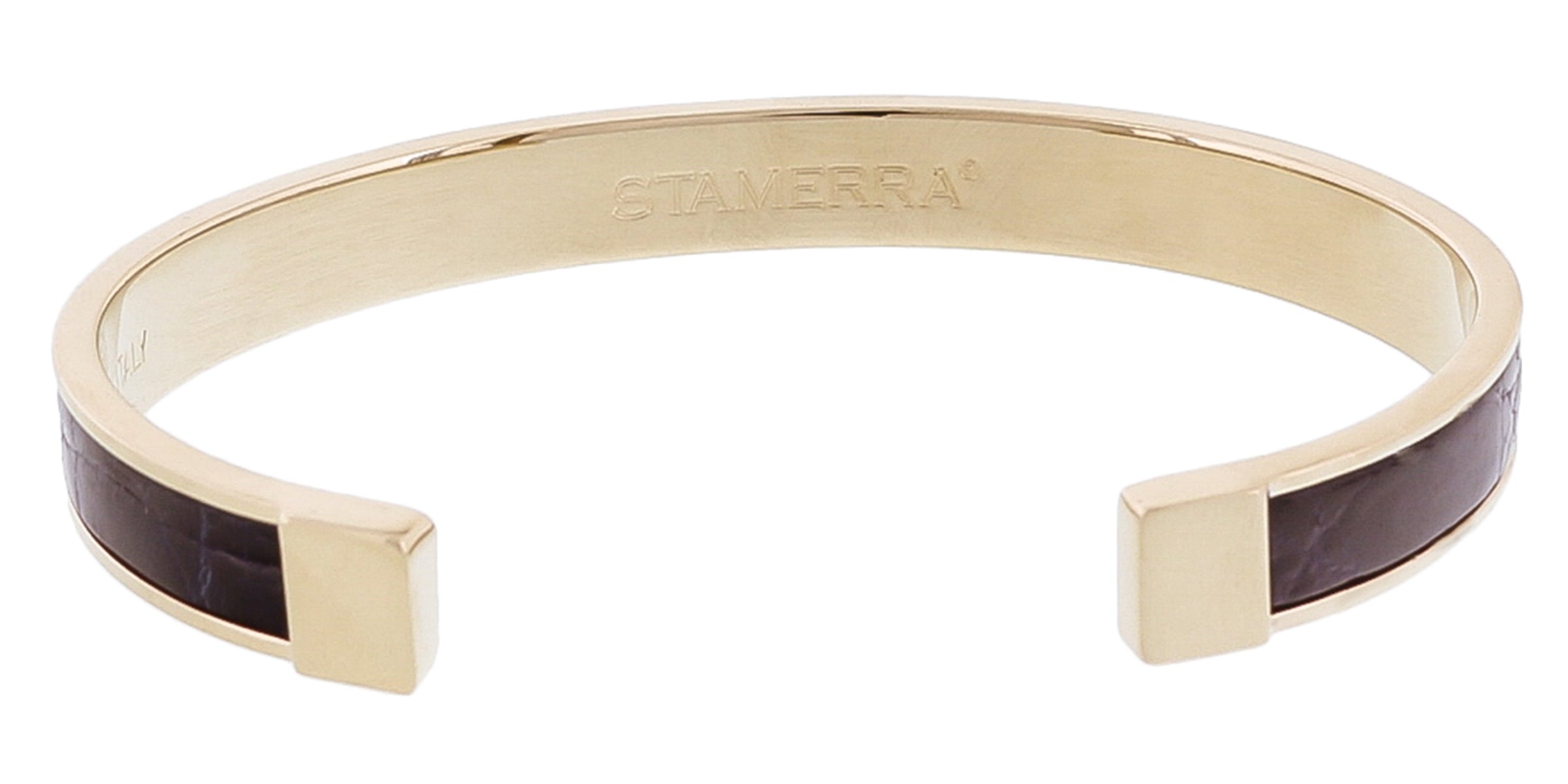 Stamerra PICCOLO CROCCO MAR Navy Blue Genuine Crocodile Bracelet