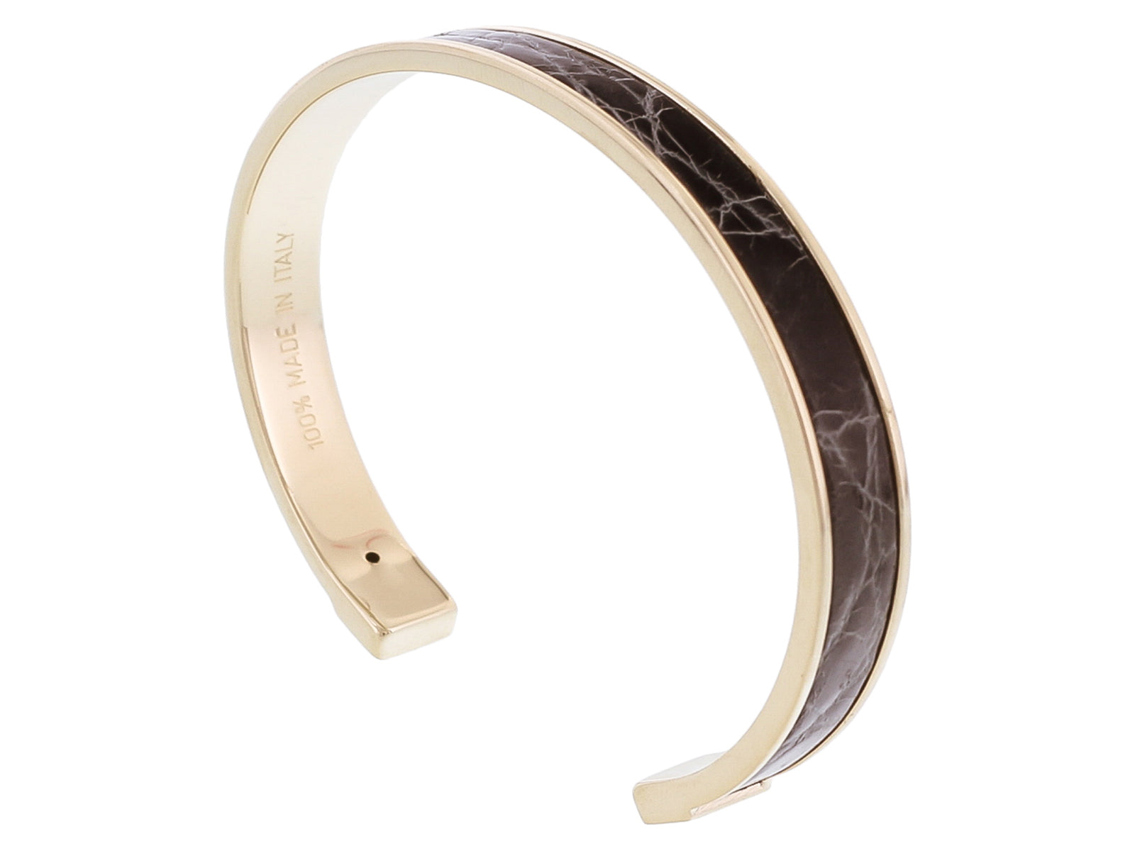 Stamerra PICCOLO CROCCO GG Blue/Silver Genuine Crocodile Bracelet
