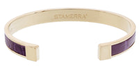 Stamerra PICCOLO CROCCO VIO Purple Genuine Crocodile Bracelet