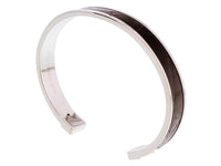 Stamerra PICCOLO CROCCO ANR Black/Silver Genuine Crocodile Bracelet