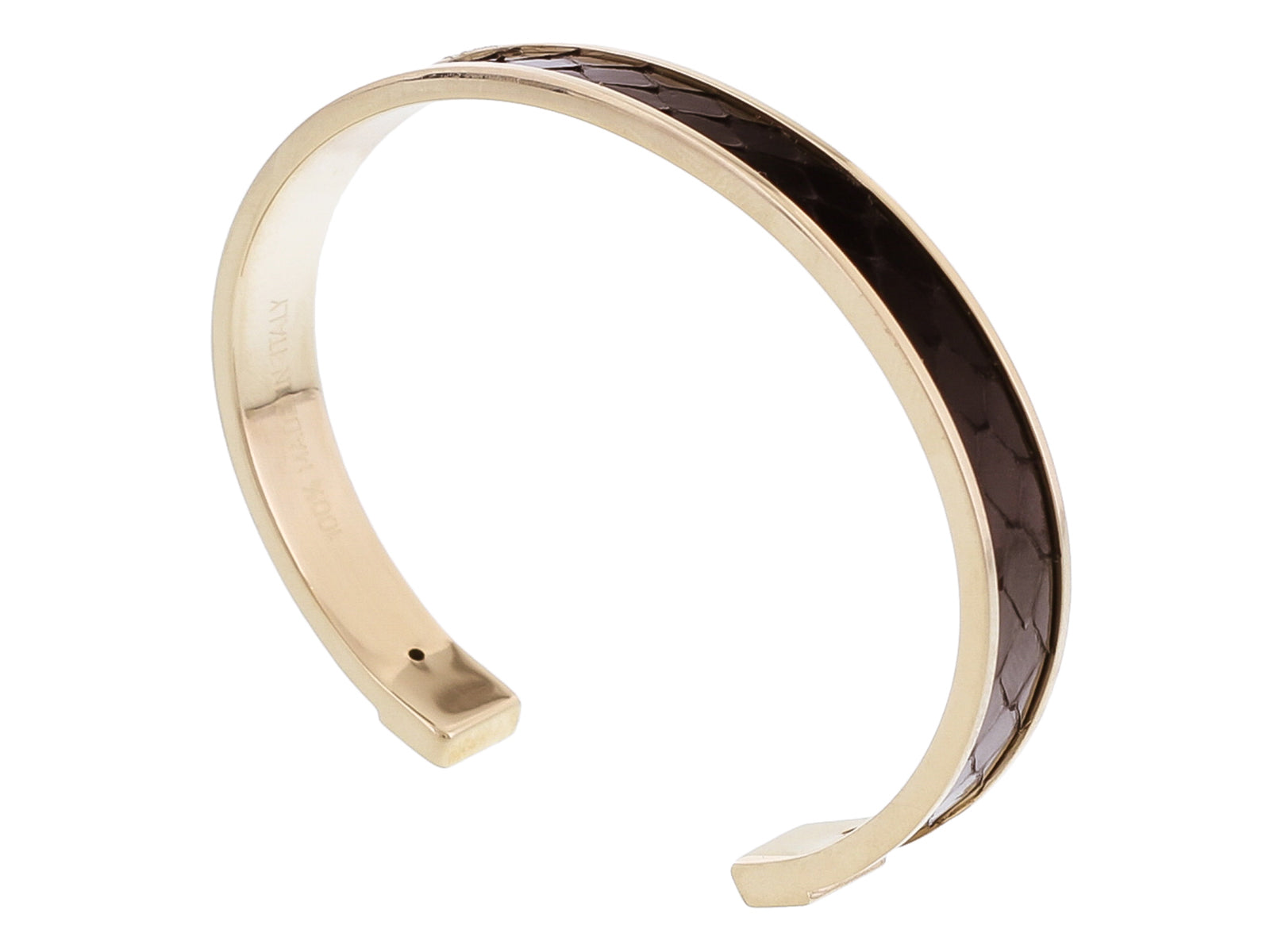 Stamerra PICCOLO PITTONE NR Black Genuine Python Bracelet