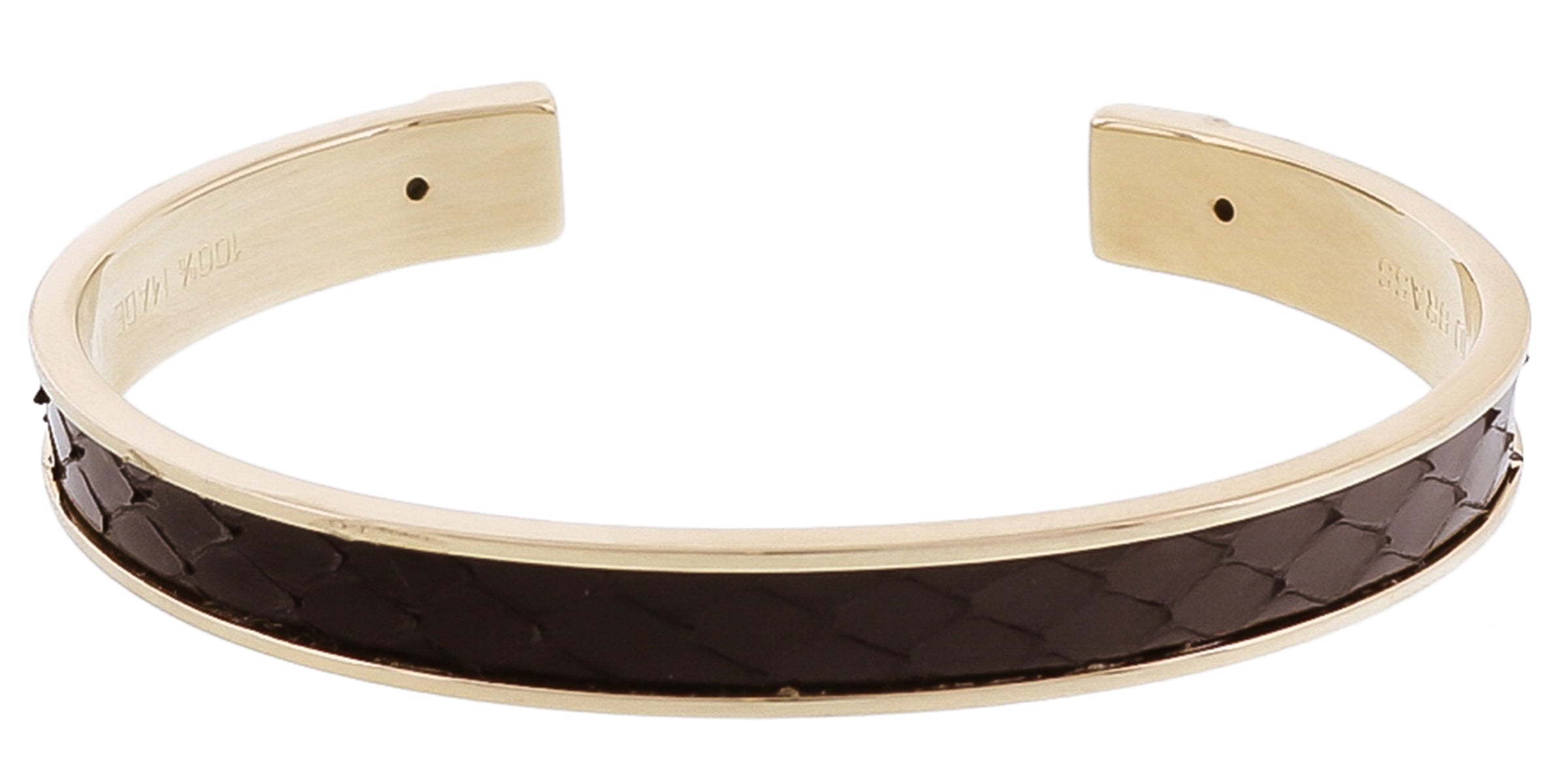 Stamerra PICCOLO PITTONE NR Black Genuine Python Bracelet